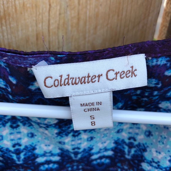 Gorgeous satin feel Coldwater Creek top - Picture 3 of 3